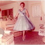 [1962] Gail Goodbread standing next to piano