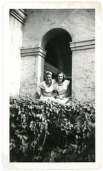 Two high school students, Marilyn Basken and Ann Weems, 1949