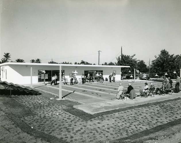 Shuffleboard court, 1962