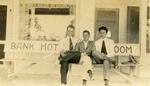 Three dandies on a bench, c. 1925
