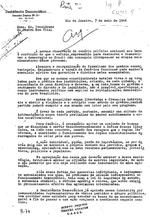 Letter to Sr. Presidente do Centro Dom Vital from H. F. Sobral Pinto