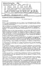 [1973-10] Seminario de Teologia Latinoamericano