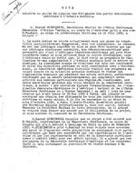 [1956-06-16] Note relative au projet de reunion des dirigeantes des partis democrates-chretiens a l'echelle mondiale