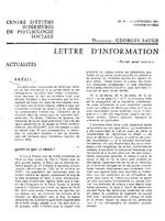 [1961-09-17] Lettre D'Information - Bresil