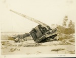 Large crane used during the building of Boynton Inlet after hurricane, 1926