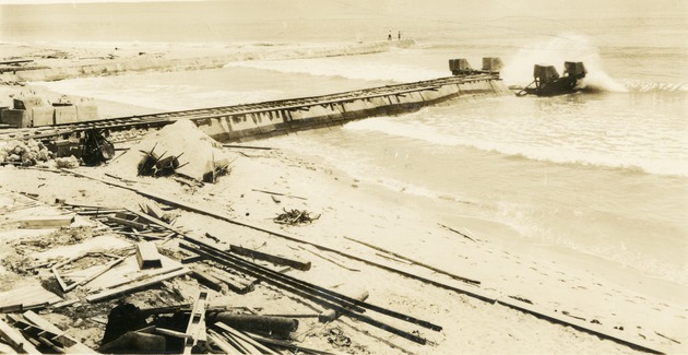 Building of Boynton Inlet, 1926