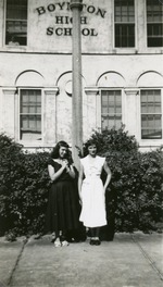 [1949] Two Seniors at Boynton High School, 1949