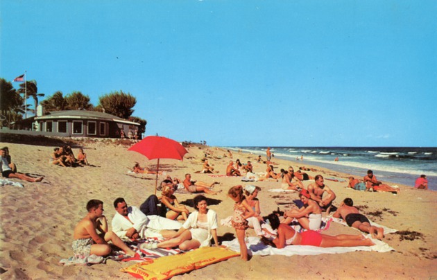 Sunny Day on Briny Breezes' Beach, c. 1956