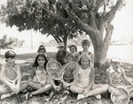 [1974] Tennis class at Lantana Jr. High, 1974