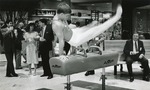 Gymnast at Boynton Beach Mall opening, 1985