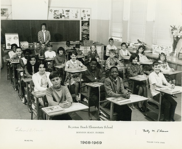 Boynton Beach Elementary School first grade class, 1966-1967