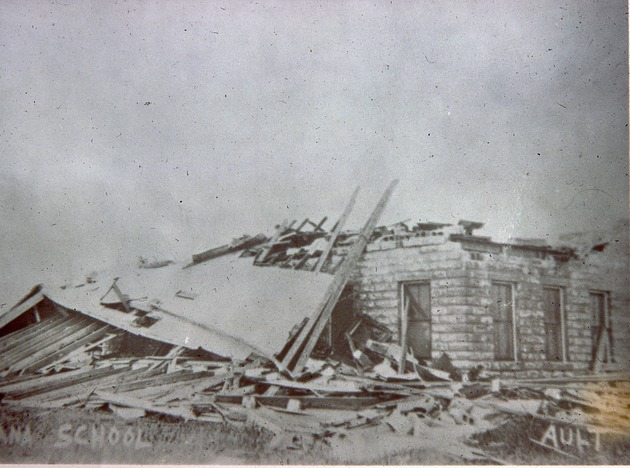 Lantana-Hypoluxo school destroyed by hurricane, 1928