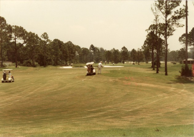 Man on golf course, c. 1987