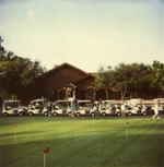 Boynton Beach Links clubhouse with golf carts, 1993