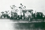 Kilby Real Estate and gas station after hurricane, 1928