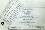 Mary Collar's tuition receipt, 1930