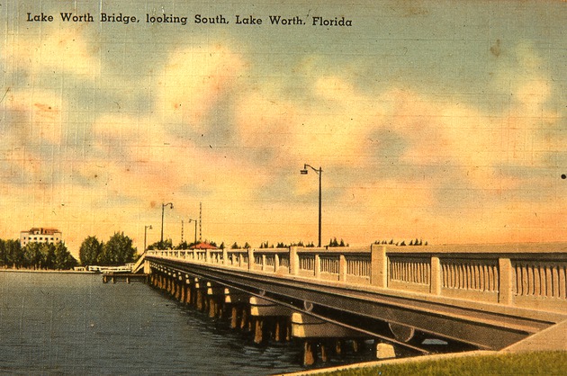 Lake Worth concrete bridge c. 1940