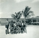 Coach Howard Smith and swim team, c. 1965
