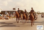 [1982-12-05] Three police officers on horseback in the Boynton Beach Florida holiday parade, 1982