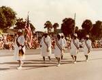Order of the Eastern Star members marching in the Boynton Beach Florida holiday parade, 1982
