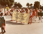 Girl scouts in Boynton Beach holiday parade, 1982