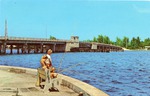 [1980/1989] Intracoastal waterway bridge leading to the beach, Lantana, Florida, c. 1985