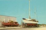 Boat yards where boats are built to sail the seas, c. 1985