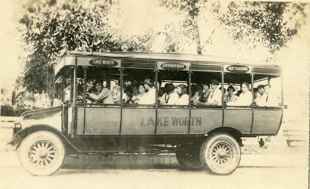 Lake Worth bus, c. 1925