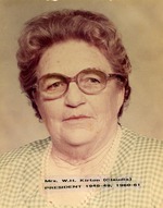 Claudia Roush Kirton, President of the Boynton Woman's Club, c. 1948