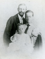 Charles William Pierce, Yallahs Lizette Wallack Pierce, and Charles Leon Pierce, 1896