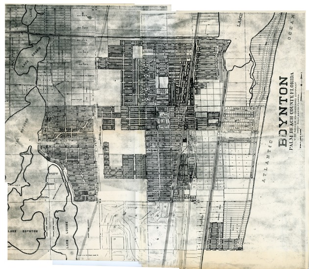 Riddle Engineering map of Boynton, c. 1927