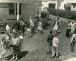 [1945/1955] Children playing at Gearhart Day School, c. 1950