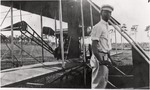 [1911-07-20] B. Frank Davis in Front of Airplane, Miami, Fla.