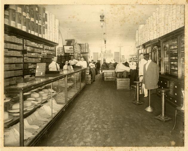 Interior of John Sewell & Bro. Shoe Store
