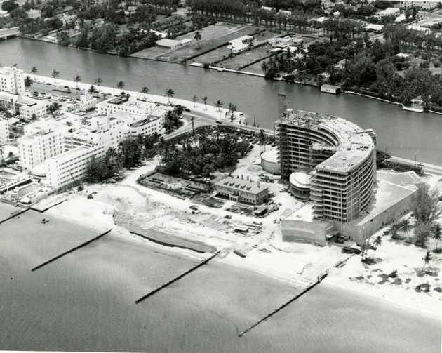 Fontainebleau Hotel with the Firestone Estate Still Visible