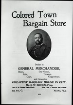 [1904] Advertisement For Colored Town Bargain Store