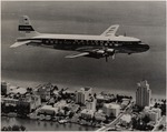 Douglas DC-6 Airplane in Flight