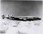 National Airlines Super H Constellation Airplane in Flight