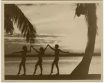 Silhouette of Women Dancing on the Waterfront