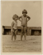 Two Young Girls on the Beach