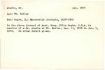 [1839/1994] Florida physicians, biographical index card file, A