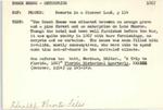 Health resorts, miscellaneous bibliography index card file