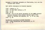 Epidemics at Charleston, miscellaneous bibliography index card file