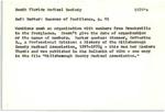 Medical legislation, miscellaneous bibliography index card file