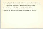 Florida medical history bibleography index card file, B