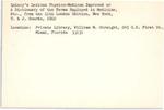 Florida medical history bibleography index card file, Q