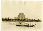 [1921] Gondolas in Front of the Flamingo Hotel