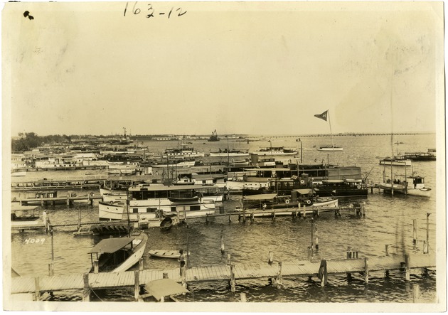 Boats Docked at Miami Waterfront