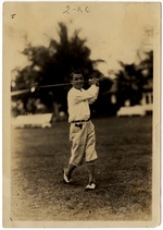Gene Sarazen After a Golf Swing