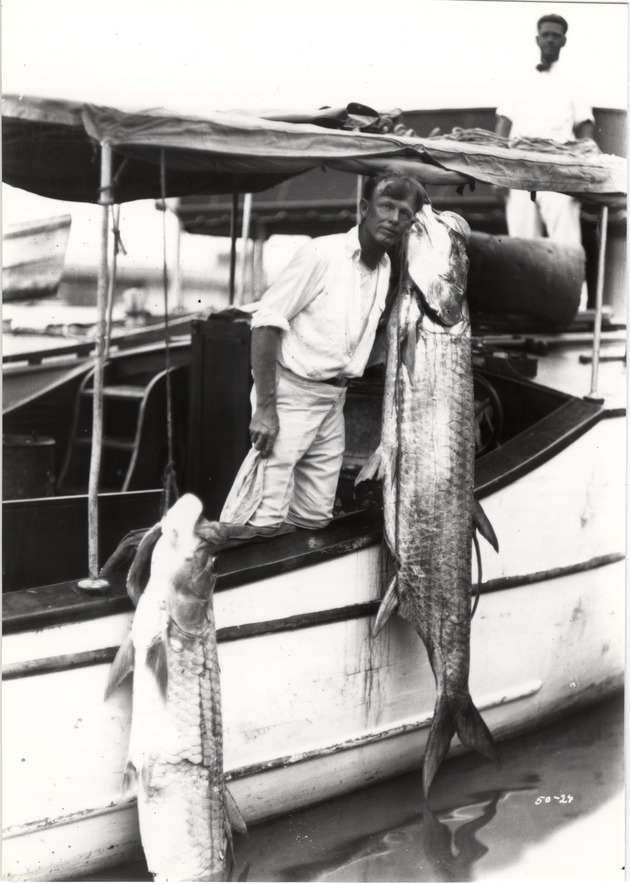 Captain Charles Thompson and Tarpon